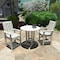 Highwood Usa Lehigh 3pc Round Counter Height Outdoor Patio Furniture Dining Set AD-CNL36-WHE - alternate 3